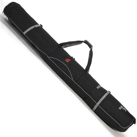 Athalon Padded Wheeling Double Ski Bag Athalon Padded Wheeling Double Ski Bag -Ski Equipment Sale black athalon wheeling double ski bag padded 190cm 12469