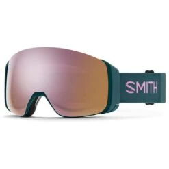 Smith 4D Mag Goggle -Ski Equipment Sale fw22 snow 4d mag everglade rose gold m0073201999m5