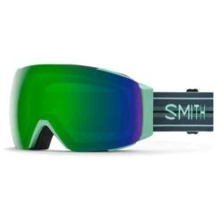 Smith I/O MAG Goggles - Ski & Snow -Ski Equipment Sale fw22 snow io mag bermuda stripes chromapop sun green mirror m0042704999mk