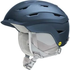 Smith Liberty MIPS Helmet - Women's -Ski Equipment Sale fw22 snow liberty mips matte metallic french navy e006300945559